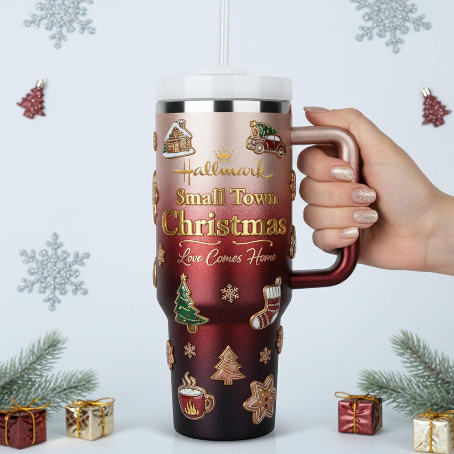 HMTV 40oz Tumbler With Handle LNTH