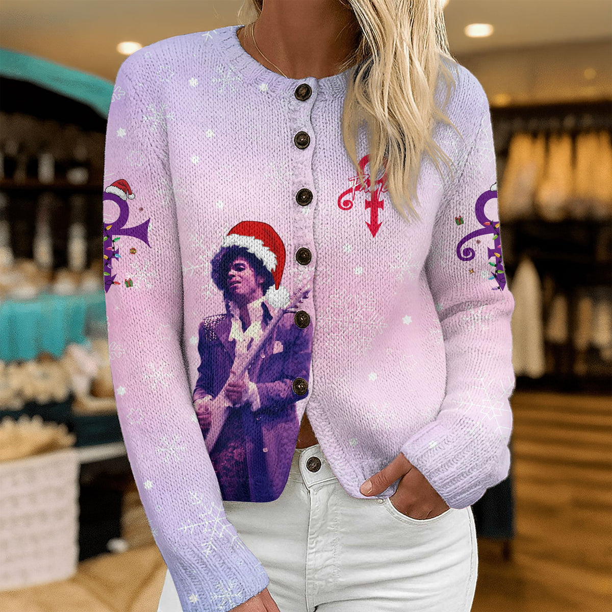 PRCE CARDIGAN SWEATSHIRT WITH BUTTON TNSM