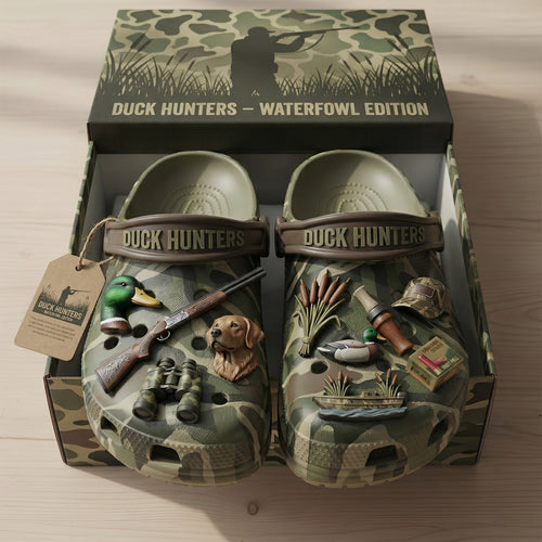 PREMIUM Duck Hunters CLOGS WITH CHARMS LNTH2