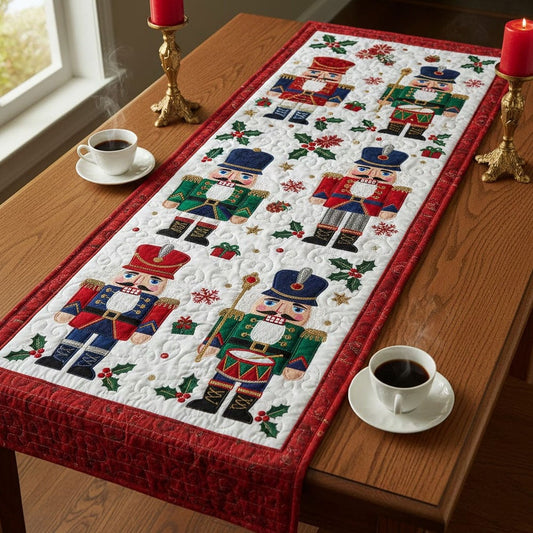 Nutcracker Christmas Quilted Table Runner TNSM