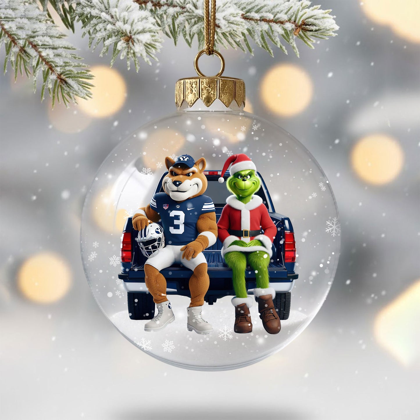 BYU Christmas Ornament DAT