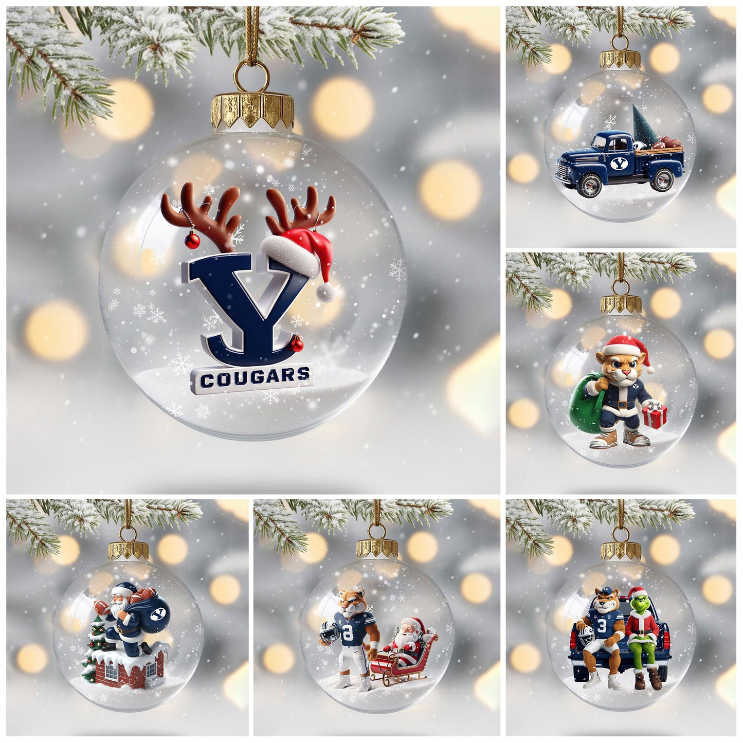 BYU Christmas Ornament DAT