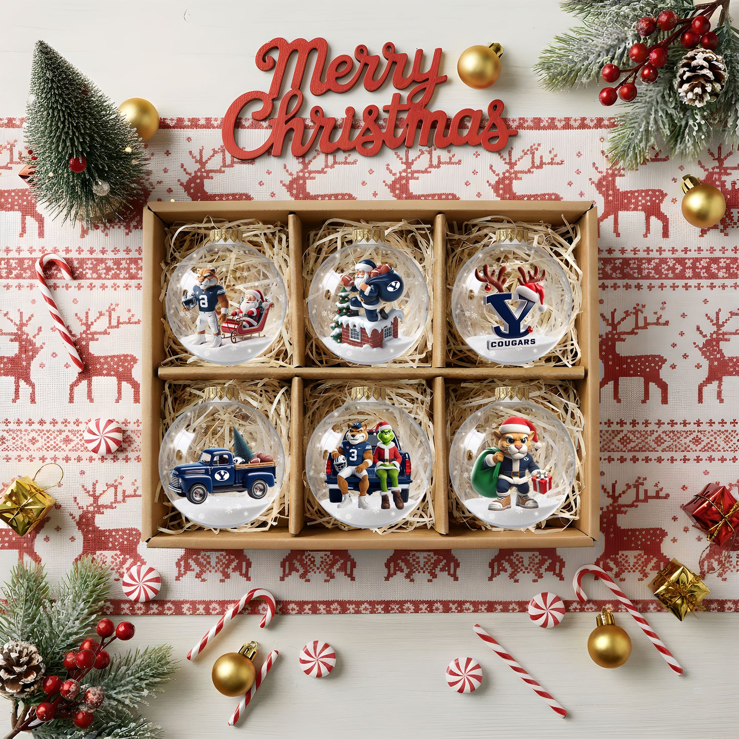 BYU Christmas Ornament DAT