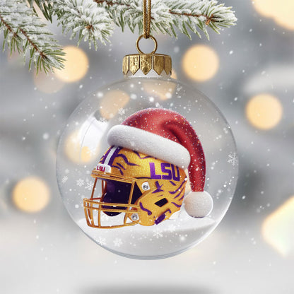 LSU Christmas Ornament DAT