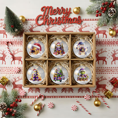 LSU Christmas Ornament DAT