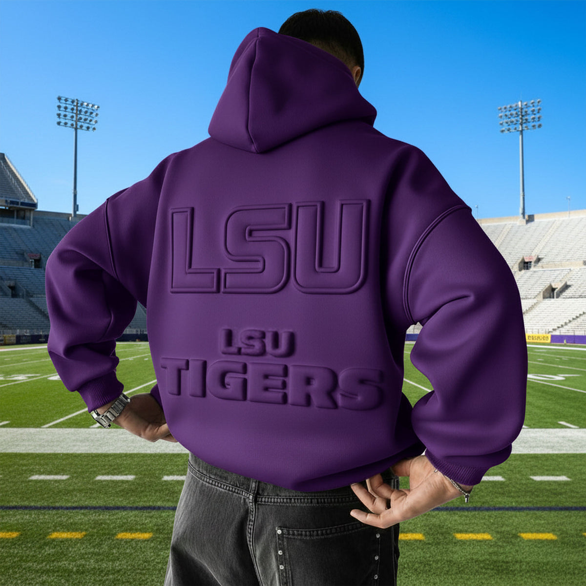 LSU Embossed Hoodie HTTT