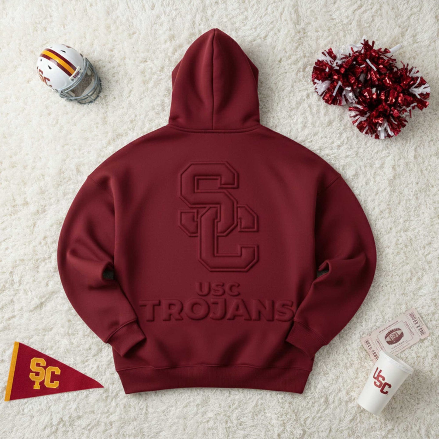 Premium USC Embossed Hoodie HTTT