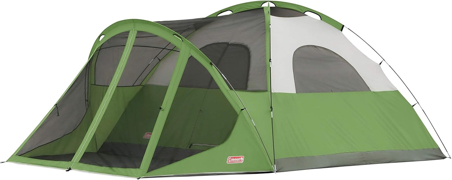 6/8-Person Weatherproof Camping Tent with Spacious Interior, Screened Porch, Rainfly, Easy Setup & Carry Bag – Ideal for Family Outdoor Adventures