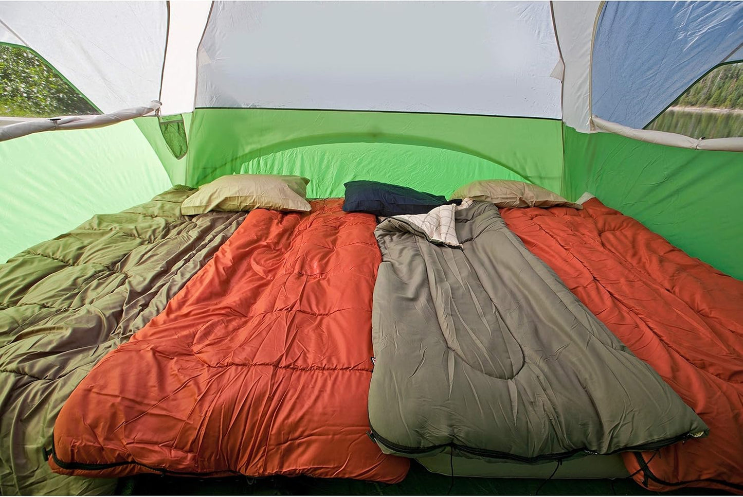 6/8-Person Weatherproof Camping Tent with Spacious Interior, Screened Porch, Rainfly, Easy Setup & Carry Bag – Ideal for Family Outdoor Adventures