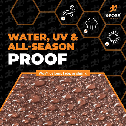 12' x 30' Heavy Duty Brown/White Tarp – 20 Mil Waterproof Outdoor Tarp, UV Protection, Reinforced Corners for Rain, Camping, Tent Cover