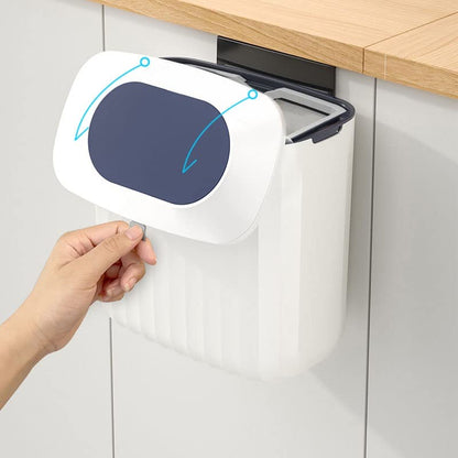 Organizer Small Trash Can Plastic Wall Garbage Bin Cleaning Tools Kitchen Accessories