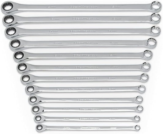 12-Piece Gearbox XL Metric Ratcheting Wrench Set – Extra Long Handle Wrenches