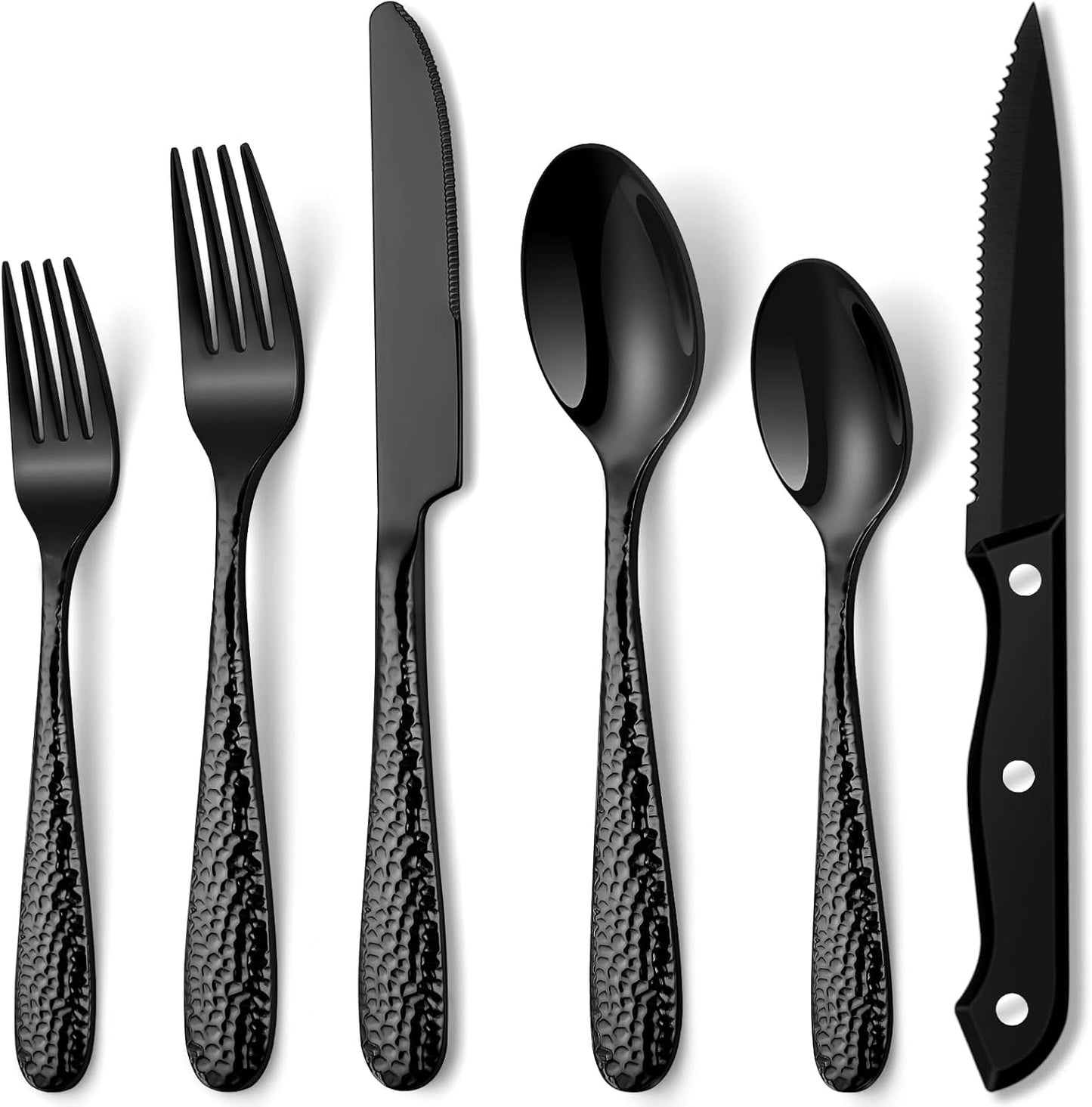48-Piece Flatware Set – Heavy-Duty Stainless Steel Utensils for 8, Includes Spoons, Forks & Knives