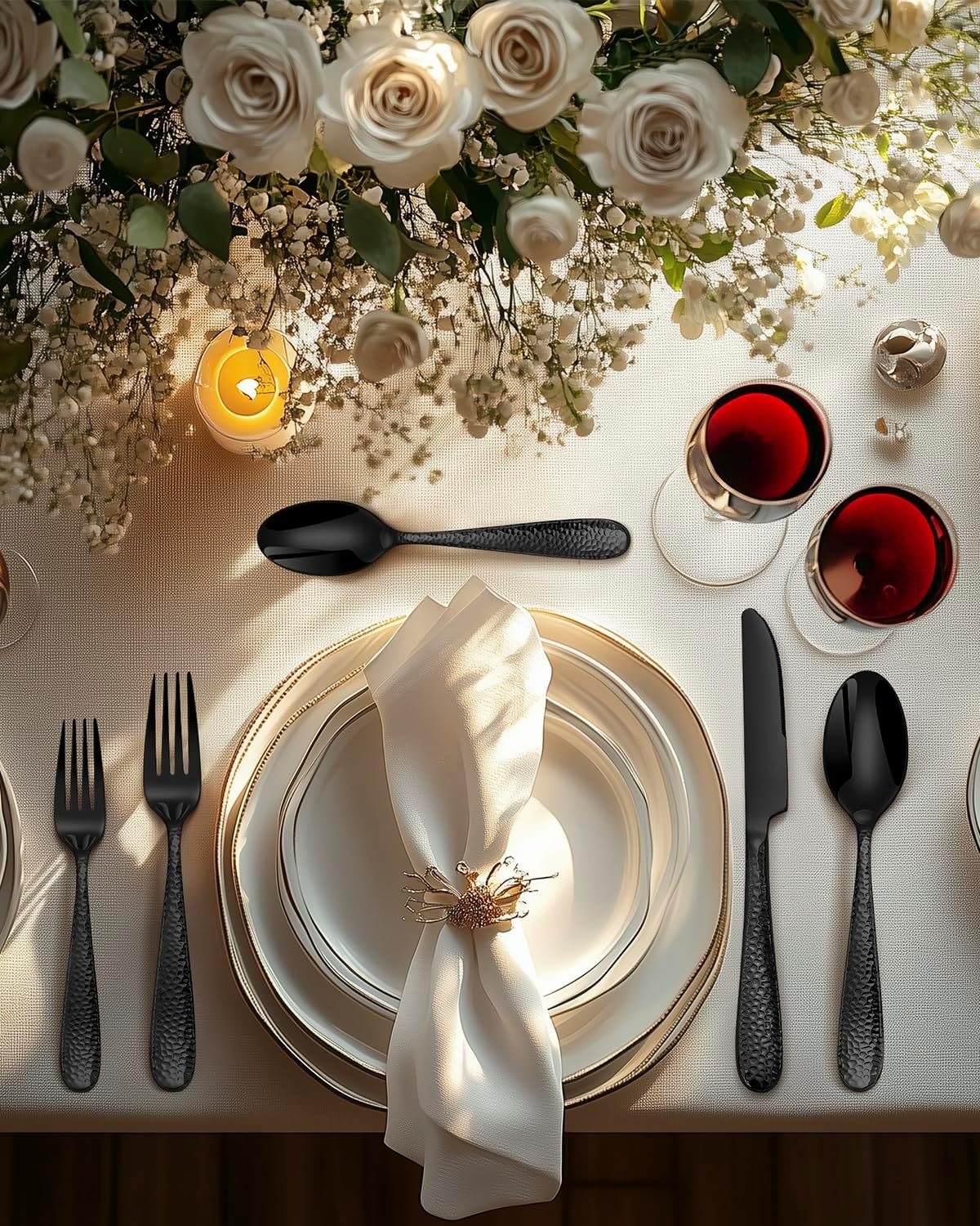 48-Piece Flatware Set – Heavy-Duty Stainless Steel Utensils for 8, Includes Spoons, Forks & Knives