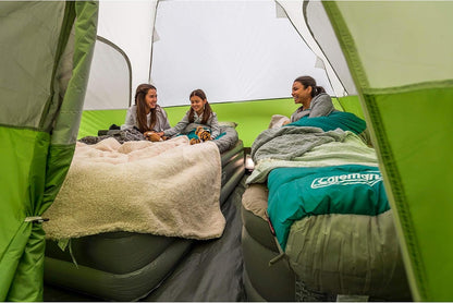 6/8-Person Weatherproof Camping Tent with Spacious Interior, Screened Porch, Rainfly, Easy Setup & Carry Bag – Ideal for Family Outdoor Adventures