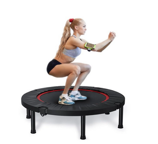 FAIZHI 40" Foldable Mini Trampoline, Exercise Rebounder Mini Trampoline for Adults, Fitness Rebounder Trampoline Indoor Outdoor Workout 330 lb Weight