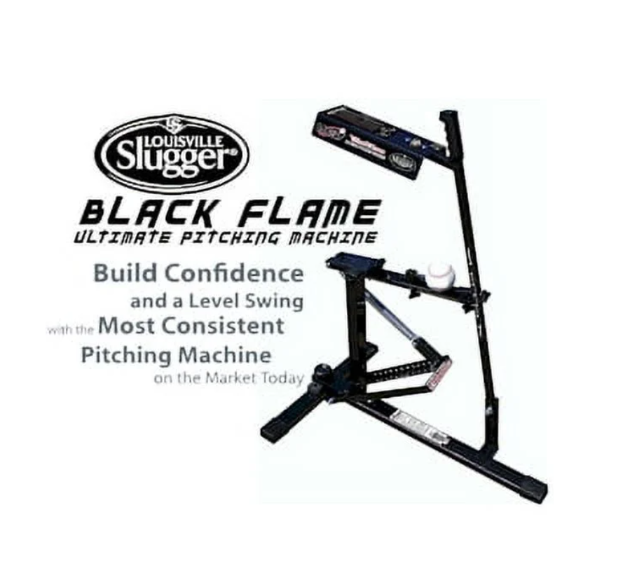Louisville Slugger Black Flame Ultimate Baseball & Softball Pitching Machine