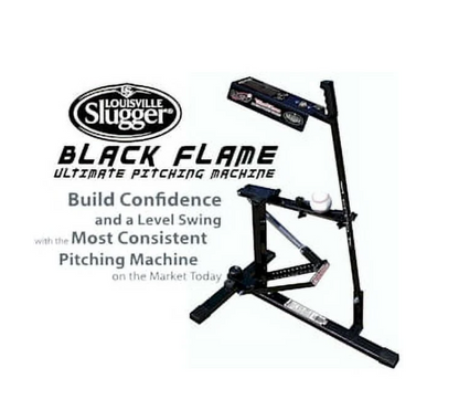 Louisville Slugger Black Flame Ultimate Baseball & Softball Pitching Machine