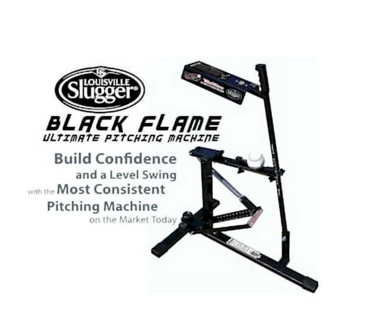 Louisville Slugger Black Flame Ultimate Baseball & Softball Pitching Machine