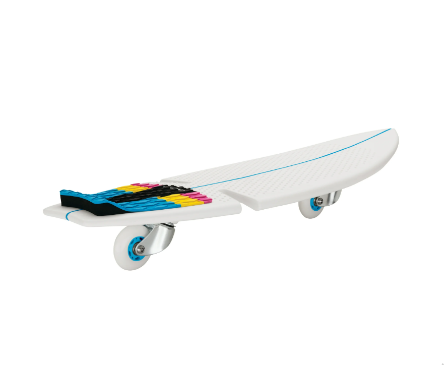 Razor RipSurf Caster Board - Multicolor, 76mm 360-Degree Pivoting Skateboard, for Child, Teen, Adult