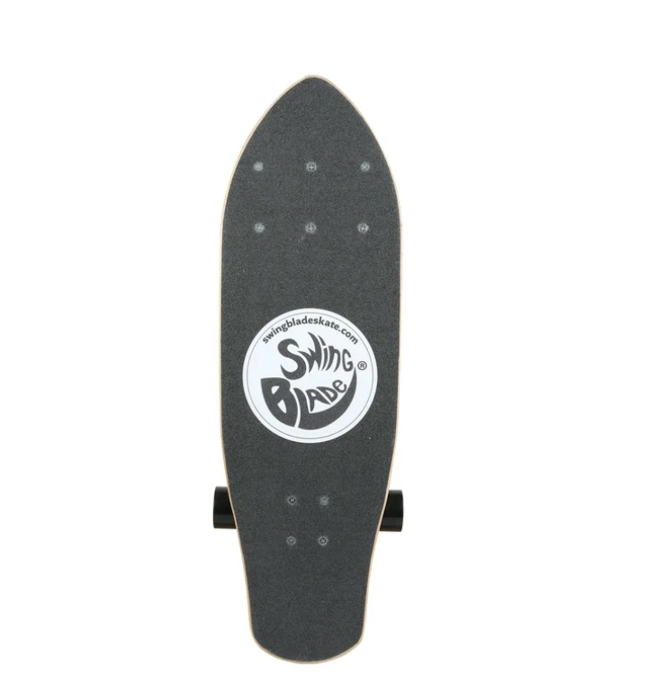 Swingblade Complete Skateboard with Patented Carving Caster Trucks for a Skate/Surf Ride, ABEC-7 Bearings and PU Wheels, for Kids and Adults