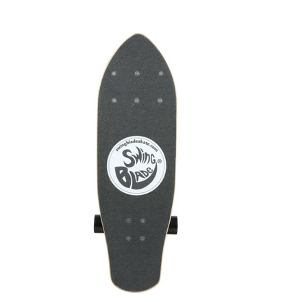 Swingblade Complete Skateboard with Patented Carving Caster Trucks for a Skate/Surf Ride, ABEC-7 Bearings and PU Wheels, for Kids and Adults