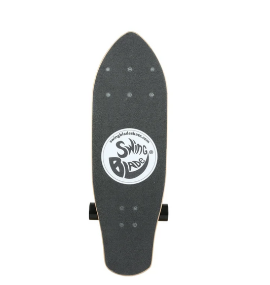 Swingblade Complete Skateboard with Patented Carving Caster Trucks for a Skate/Surf Ride, ABEC-7 Bearings and PU Wheels, for Kids and Adults
