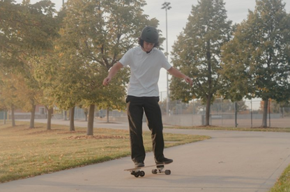 Swingblade Complete Skateboard with Patented Carving Caster Trucks for a Skate/Surf Ride, ABEC-7 Bearings and PU Wheels, for Kids and Adults