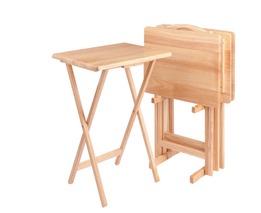 Winsome Alex 5-Pc Snack TaWinsome Alex 5-Pc Snack Table Set, Natural Finishble Set, Natural Finish
