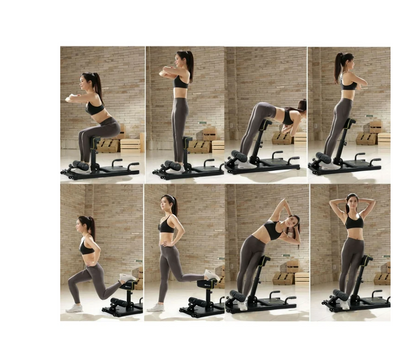 Gpolus 8-in-1 Multifunction Squat Machine Deep Sissy Squat Home Gym Fitness Ab Trainer