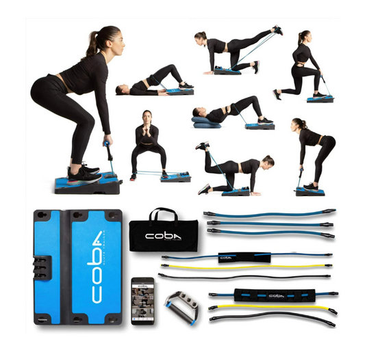 COBA Glute Trainer - Full Home Workout System, Core & Booty Exercise Machine, Resistance Band Full Body Trainer