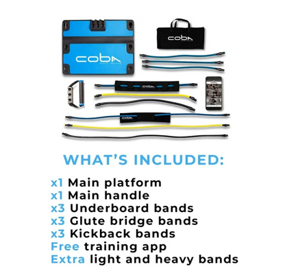 COBA Glute Trainer - Full Home Workout System, Core & Booty Exercise Machine, Resistance Band Full Body Trainer