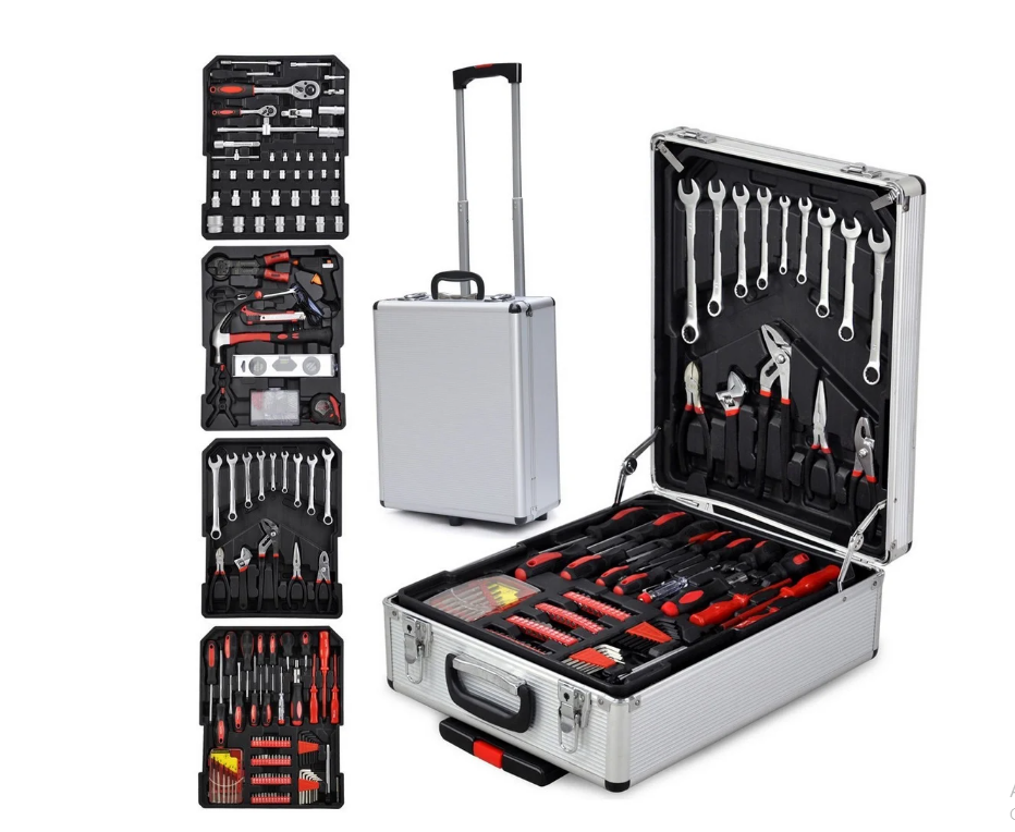 Zimtown 799 PCS Tool Kit with Tools and Wheels, Hand Tool Set for Househould