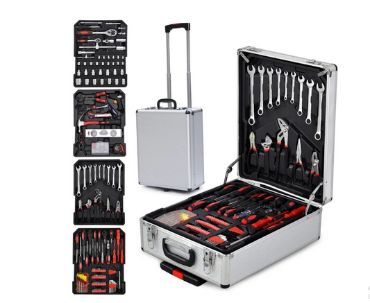 Zimtown 799 PCS Tool Kit with Tools and Wheels, Hand Tool Set for Househould