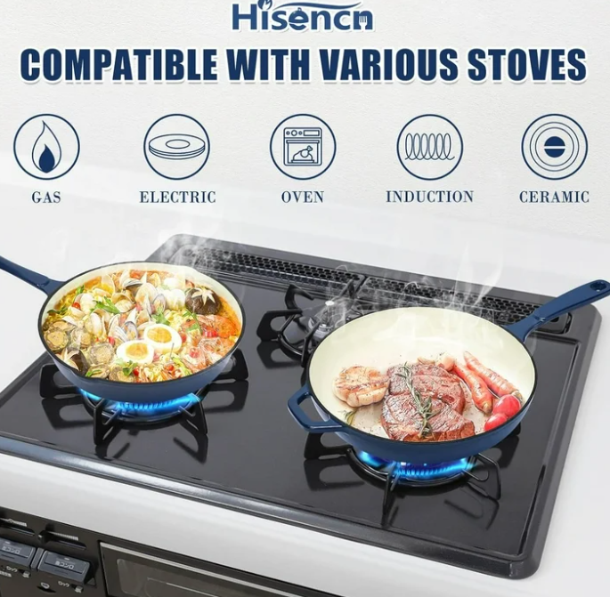 GOTHAM STEEL 15 Pc Ceramic Cookware Set Nonstick, Pots and Pans Set Non Stick for Kitchen with Frying Pan, Sauce Pan, Pots and Pans for Cooking, Non Toxic Cookware Sets, Oven and Dishwasher Safe