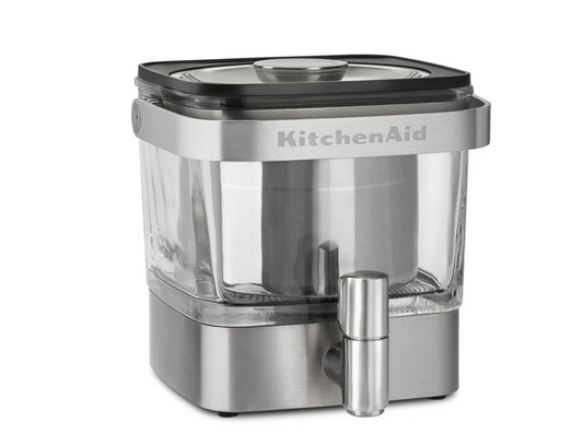 KitchenAid 28 oz Cold Brew Coffee Maker, Brushed Stainless Steel, KCM4212