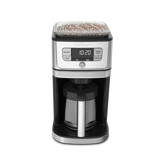 Cuisinart Grind & Brew™ 12 Cup Coffeemaker, Silver and Black