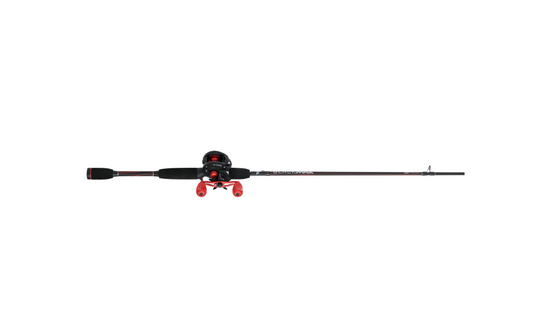 Abu Garcia Black Max Baitcast Fishing Combo, 6'6" Medium Rod, Right/Left Handed Reel