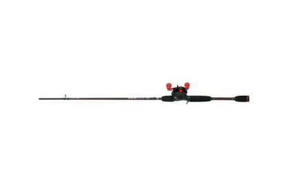Abu Garcia Black Max Baitcast Fishing Combo, 6'6" Medium Rod, Right/Left Handed Reel