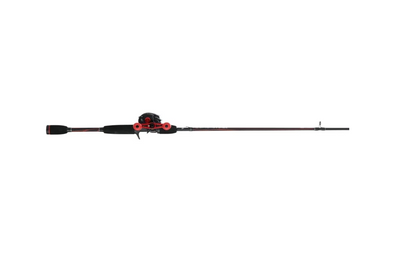 Abu Garcia Black Max Baitcast Fishing Combo, 6'6" Medium Rod, Right/Left Handed Reel