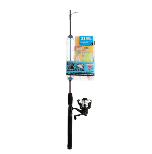 Ugly Stik Catch Ugly Fish Lake Pond Spinning Combo, 6' Medium Fishing Rod, 30 Size Reel