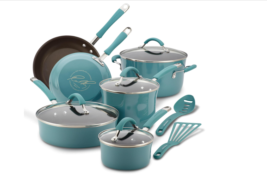 12-Piece Lavender Nonstick Cookware Set – Pots & Pans
