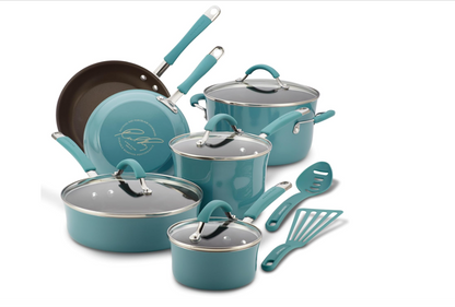 12-Piece Lavender Nonstick Cookware Set – Pots & Pans