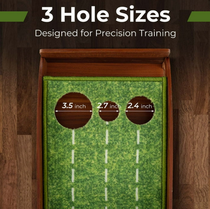 Costway Putting Green Practice Golf Putting Mat with Auto Ball Return