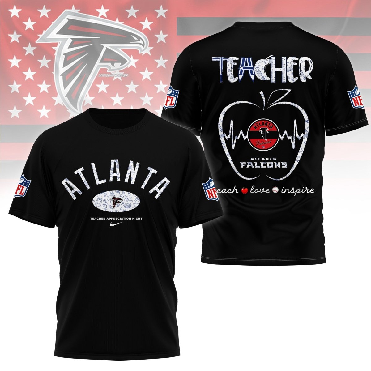 ATF PREMIUM 3D TEACHER APPRECIATION DAY SHIRT NY