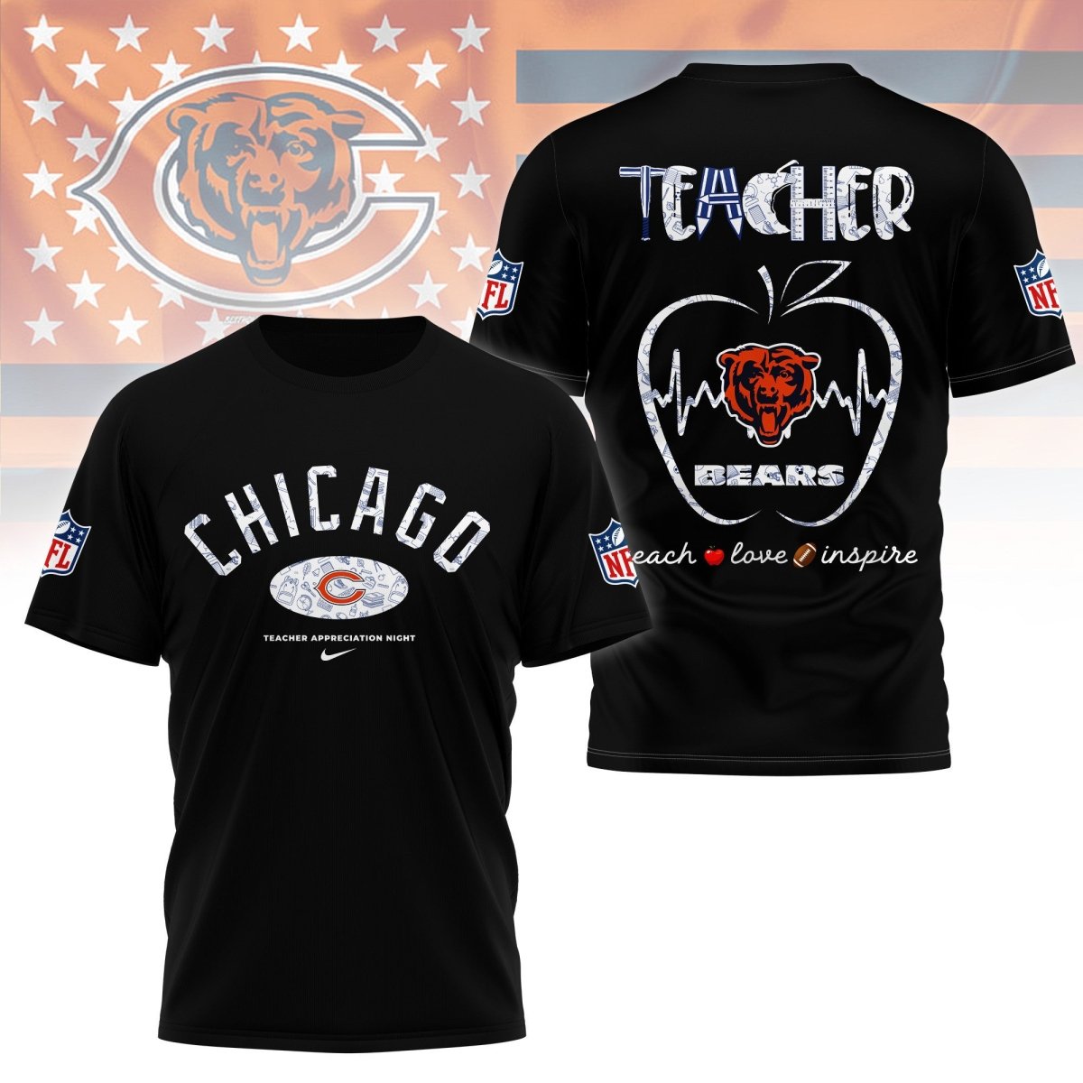 CCB PREMIUM 3D TEACHER APPRECIATION DAY SHIRT NY