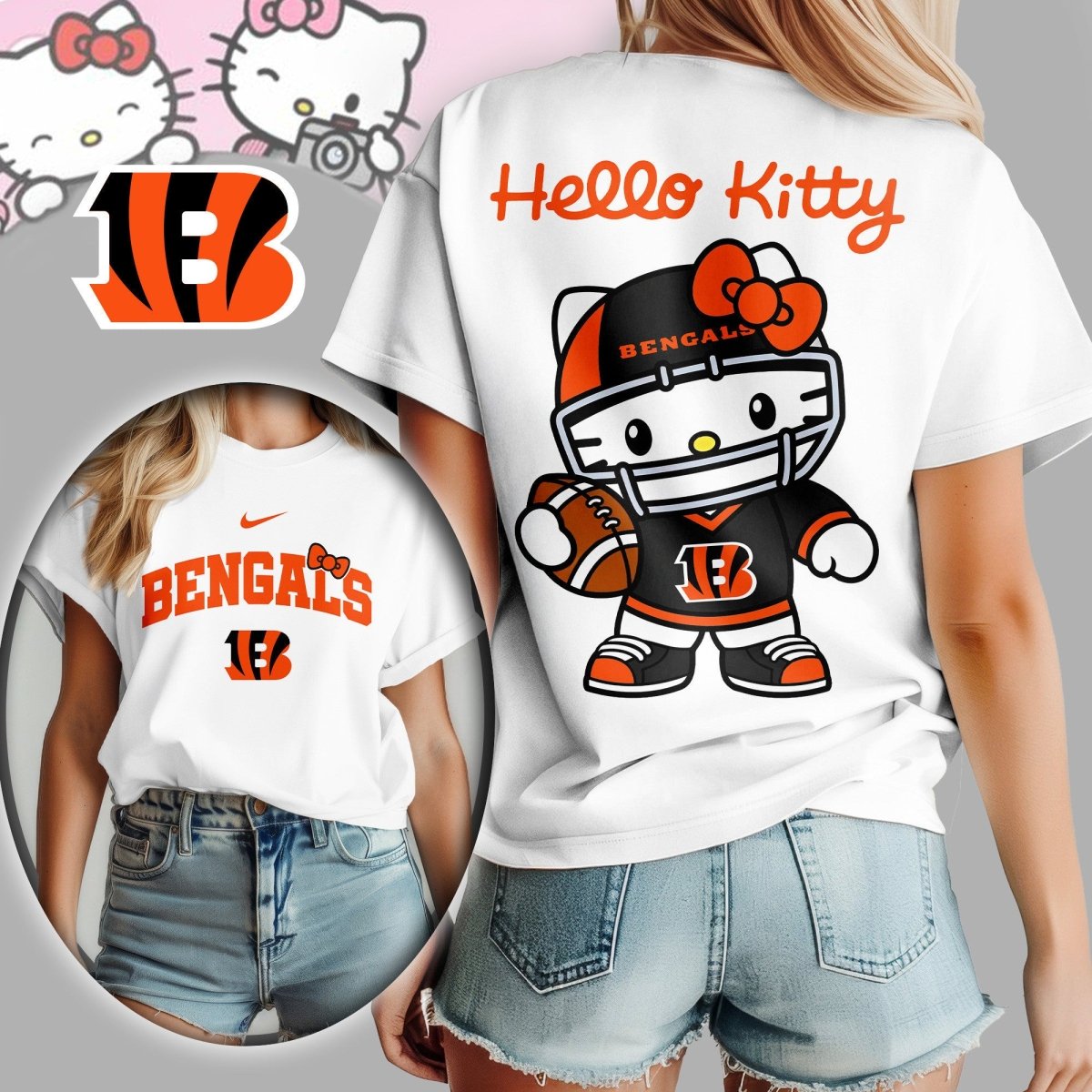 CCBG Premium NFL Hello Kitty Women's Shirt TD
