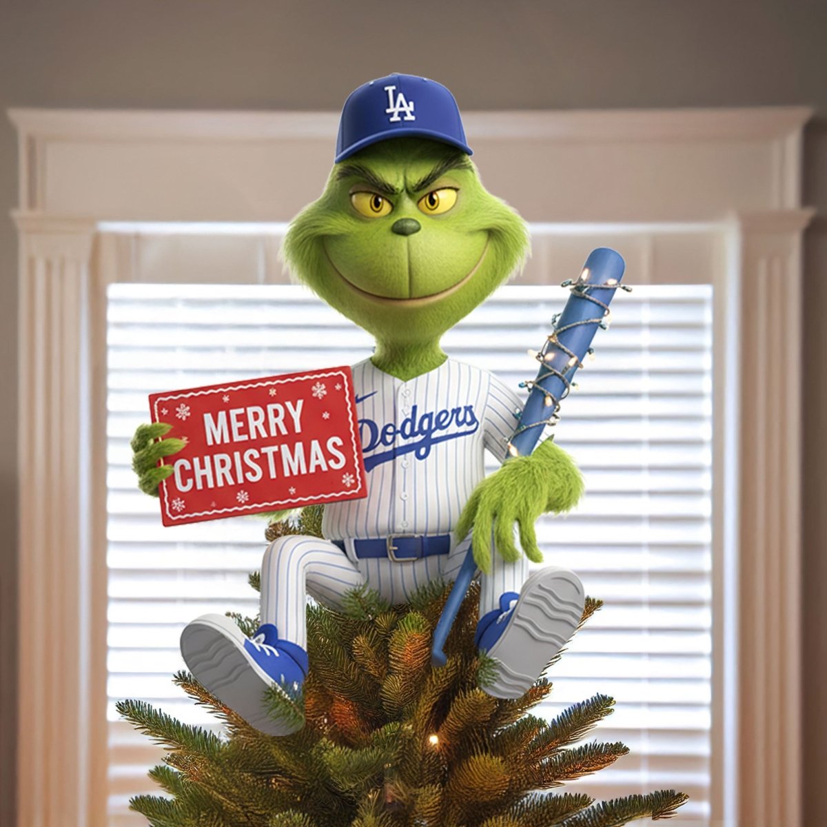 COMBO LAD CHRISTMAS TREE TOPPER WITH ORNAMENT DAT