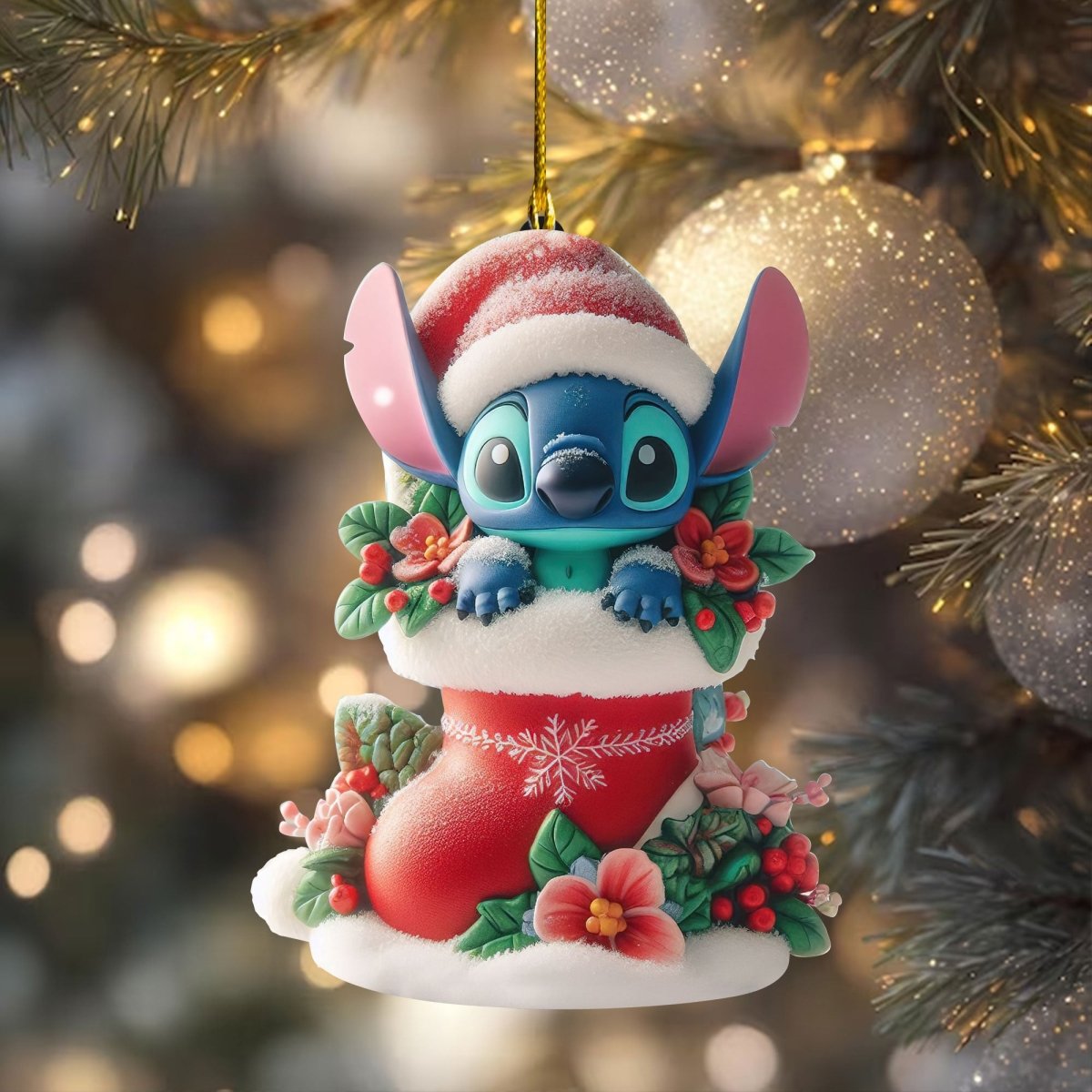 COMBO STC CHRISTMAS TREE TOPPER WITH ORNAMENT DAT