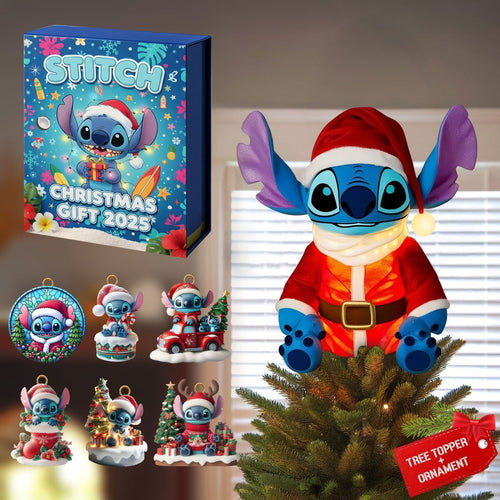 COMBO STC CHRISTMAS TREE TOPPER WITH ORNAMENT DAT